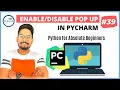 HOWTO Enable or Disable Pycharm Parameter Info Pop Up Baloons While Typing Codes in PyCharm