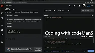 Codewars 8 kyu ASCII Total Javascript