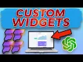 FlutterFlow Custom Widgets COMPLETE TUTORIAL 2023 FlutterFlow Basics