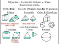 Math 6 3D Solids - Identify Prisms Pyramids Faces Edges Vertices