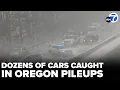 Dozens of vehicles caught in Oregon pileups due to dangerous driving conditions