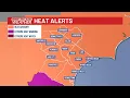 FIRST ALERT Dangerous heat peaks today rain chances rise this weekend