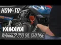How To Change the Engine Oil Filter on a Yamaha Warrior 350