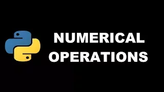Numerical Operations in Python 3