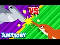 Lagu Saw Shark vs. Hammerhead Shark | VS Series for Kids | Shark Song | Kindergarten Song | JunyTony