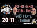 Sam JT s Top 100 Games of All Time 20 - 11