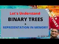 Binary Trees and It Representation in Memory