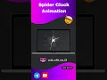 Spider Clock Animation HTML CSS JS Animation Mind Blowing Coding Project