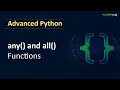 Python Tutorial for Beginners any and all Functions in Python