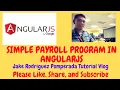 Simple Payroll Program in AngularJS