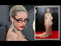 Doja Cat suffers major wardrobe malfunction as she bares her nipples Grammys red carpet News