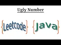 Leetcode Question 263 Ugly Number in Java