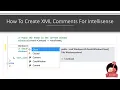 How to Add Documentation comments to NET