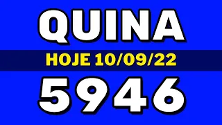 Quina 5946 – Resultado da quina de hoje concurso 5946 (10-09-22)