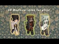 30 Medieval skins for girls