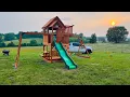 Assembling play set from Lowes