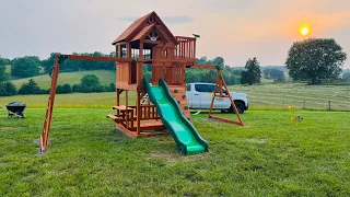 Assembling play set from Lowes