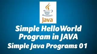 Java Simple Hello World Program in Eclipse-Simple Java Programs 01