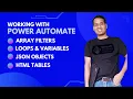 Scenario Working with Array Filters JSON and Variables in Loop using Dataverse in Power Automate