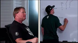 Jon Gruden installs the Steamer concept with Riley Leonard