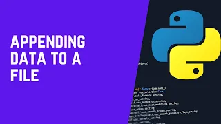 Appending data to a file in python