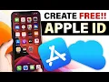 How To Create Apple ID on iPhone iPad 2024 FREE Account Without Credit Card