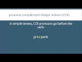 French Indirect Object Pronouns | les pronoms COI