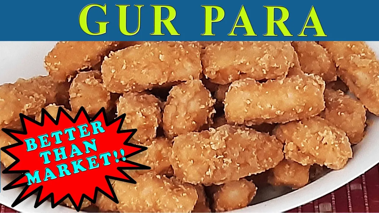 Gur Para Recipe   Easy Jaggery Sweet Recipe   Home Made Gur Para