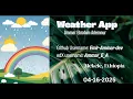 Weather Forecast App CS50 Project