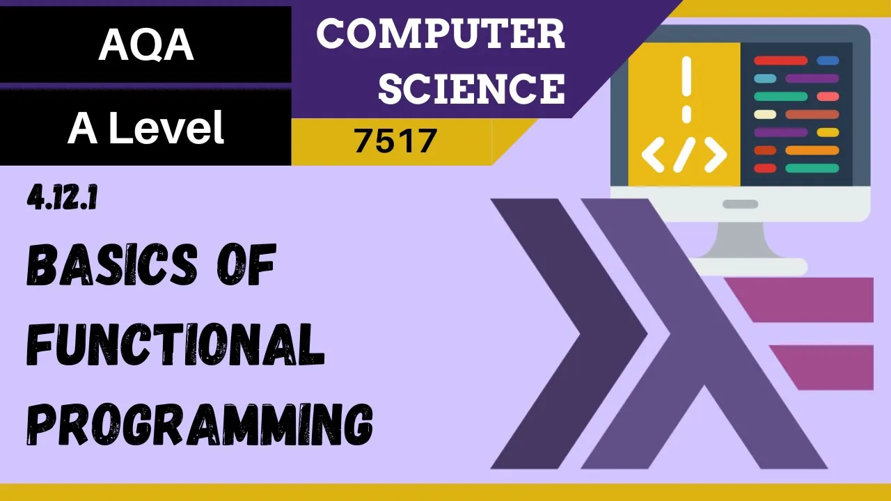 171. AQA A Level (7517) SLR25 - 4.12.1 Basics of functional programming