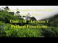 12th Computer Science Unit-II Chapter-7 Python Functions Part-3 EM
