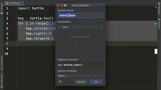 PyCharm Tips Tricks Extract Method With Alt Cmd M