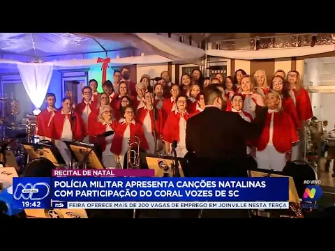 Coral vozes de SC e Polícia Militar se unem em emocionante Recital de Canções Natalinas