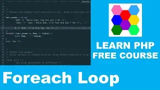 Learn PHP - Part 12 Foreach Loop