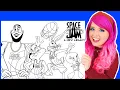Coloring Space Jam Lola Bunny Bugs Bunny Tweety LeBron Coloring Pages Prismacolor Markers