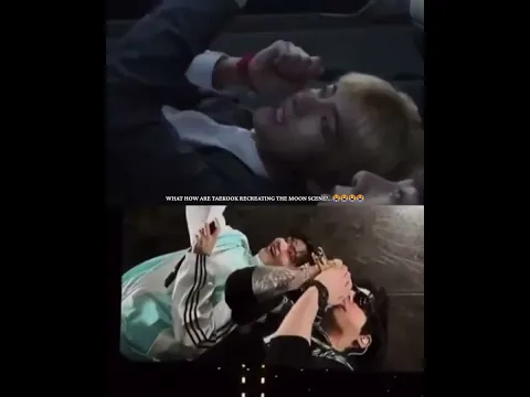 WHATTTT HOW ARE TAEKOOK RECREATING THE MOON SCENE????????😭😭😭😭 #taekook #bts #drummerjungkook