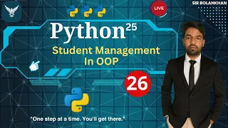 Student Management System in Python OOPs Based Mini Project Full Step-by-Step Tutorial