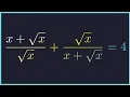 Lagu Solving Radical Equations with the Reciprocal Substitution Trick