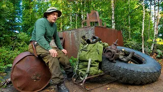 ЭХО СССР В ТАЙГЕ: Нашел АВТОБУС и секретную "АЗС"! ТАЙНА квадратной бочки.