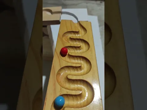 Wooden track ball Ep391 #educationaltoys #trackball #woodentoy