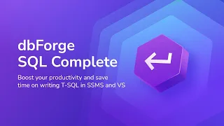 Code completion formatting and refactoring tool for SQL Server - dbForge SQL Complete