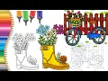 Color With Me Coloring Relaxation Cozy Spring Coloring Pages Stress Relieving