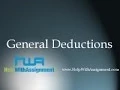 General Deductions Exam Prep Notes