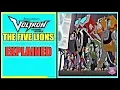 Voltron Legendary Defender - THE FIVE LIONS EXPLAINED