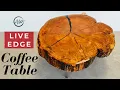 Making A Live Edge Coffee Table DIY Wood Slab Cookie Table