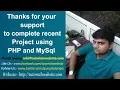 php tutorials in hindi - Mini Project Session Completed