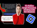 Roblox Password Reset Code Not Coming FIX IT NOW 2025 Full Guide