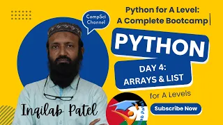Day 4 Arrays String Handling for A Levels Computer Science A Complete Bootcamp by Inqilab Patel