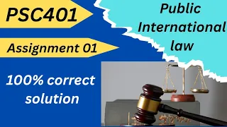 PSC 401 assignment 01 100 correct solution plagiarism free 2026