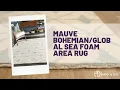 Mauve Sea Foam Area Rug